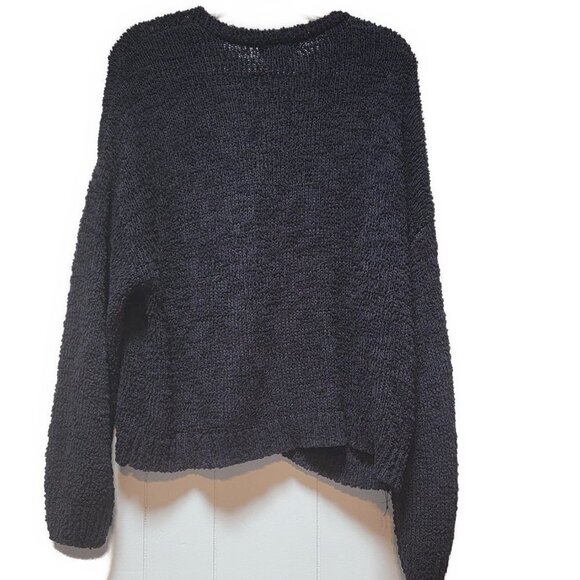 SANCTUARY Black chunky oversized button down sweater - XXL - Picture 3 of 3